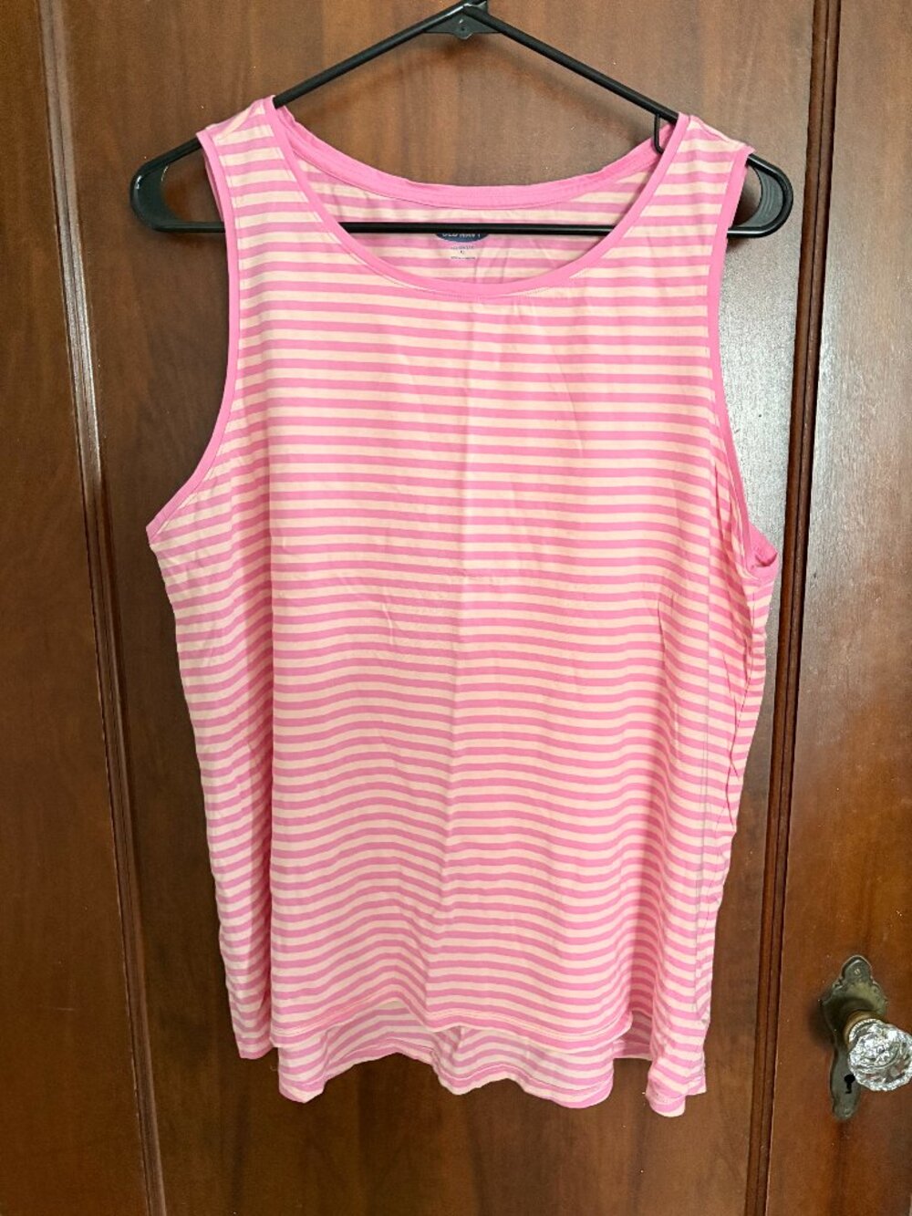 Old Navy Pink Striped Tank Top, Size XL